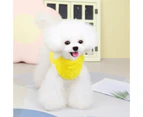 Pet Pajamas Soft Durable Hemming Comfortable Non-sticky Hair Universal Keep Warm Polyester Good Luck Dog Vest for Teddy - Yellow
