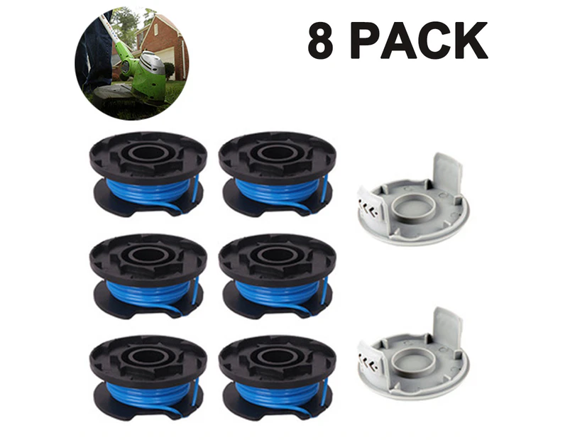 Trimmer Replacement Spool Line Include 2 Trimmer Cap compatible with Ryobi One+ AC14RL3A 18V, 24V,40V Cordless Trimmers