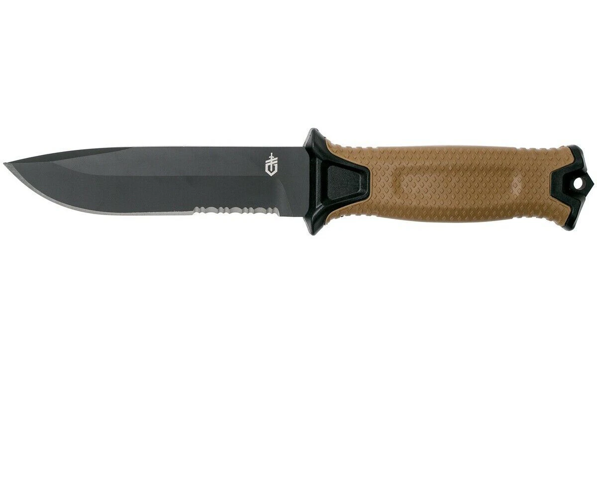 Gerber USA Made StrongArm Fixed Blade Knife Coyota Brown