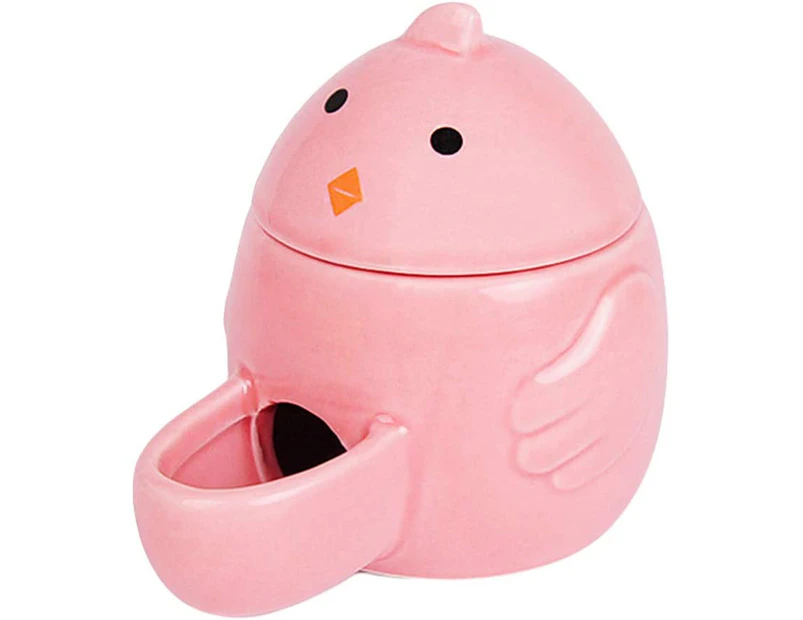 Hamster Drinking Feeder Bottle Ceramics Small Animal Slient Waterer Automatic Water Dispenser Food Bowl