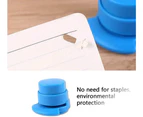 Office Stapler, 4 Pcs Stationery Stapler, Needleless Staplers, Stapleless Portable Stapler, Mini Stapler,(Random Color)