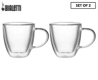 Set of 2 Bialetti 160mL Capri Double Walled Glasses