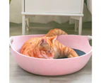 All Season Universal Felt Cat House Kennel Lounge Dog Bed Bowl Pot Pet Supplies Grey