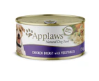 Applaws Wet Dog Food Chicken Breast w/ Vegetables Tin 16 x 156g