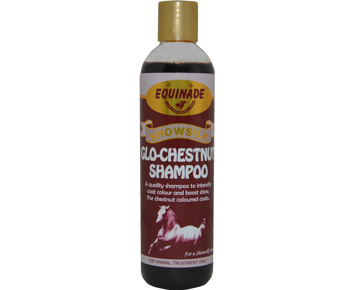 Equinade Showsilk Glo Chestnut Shampoo Animal Coat Colour Treatment 250ml