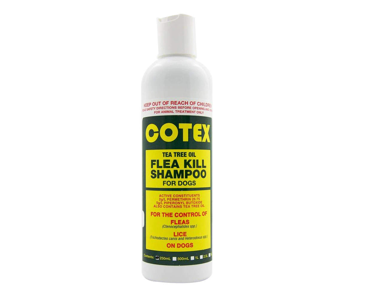 Cotex Tea Tree Oil Flea Kill Dog Grooming Shampoo 250ml