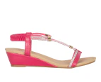 Precious Vybe Wedge Heel Strappy Sandal Women's - Pink