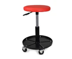 Mechanic's Gas Lift Stool - Height Adjustable Seat Workshop Auto Chair TOOL TRAY