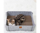 Cat scratching board, indoor cat bed with scratching post, cat scratching board board leisure bed