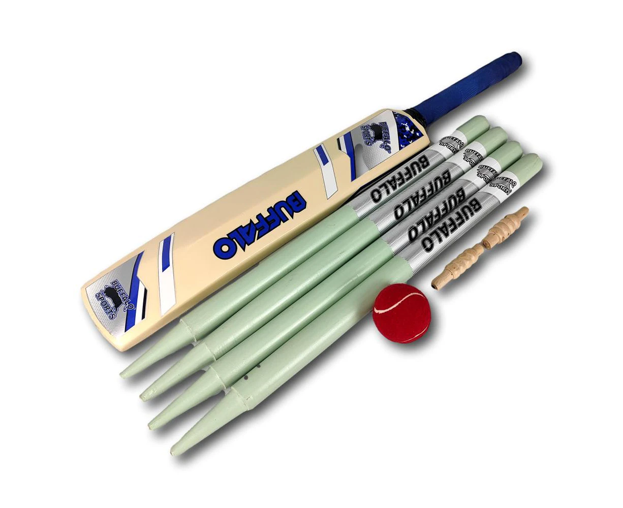 Buffalo Sports Deluxe Wooden Cricket Set