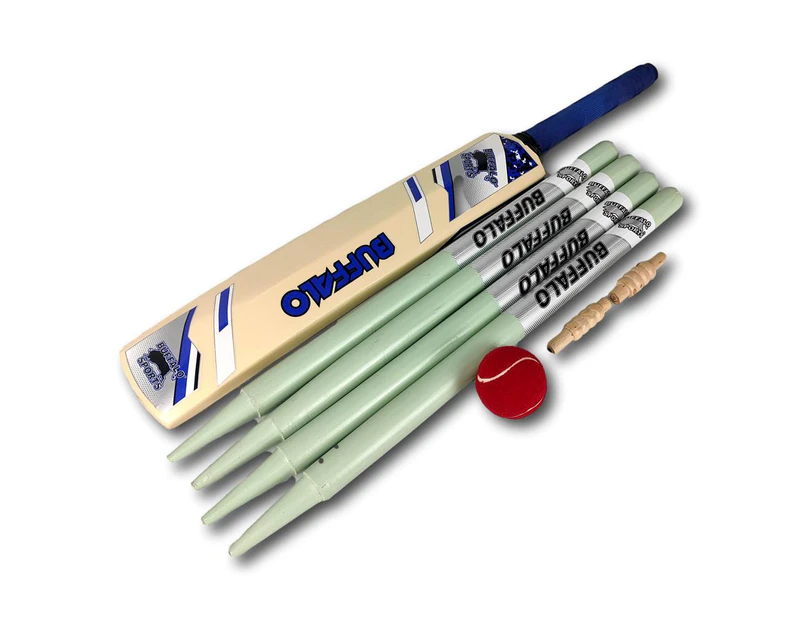 Buffalo Sports Deluxe Wooden Cricket Set