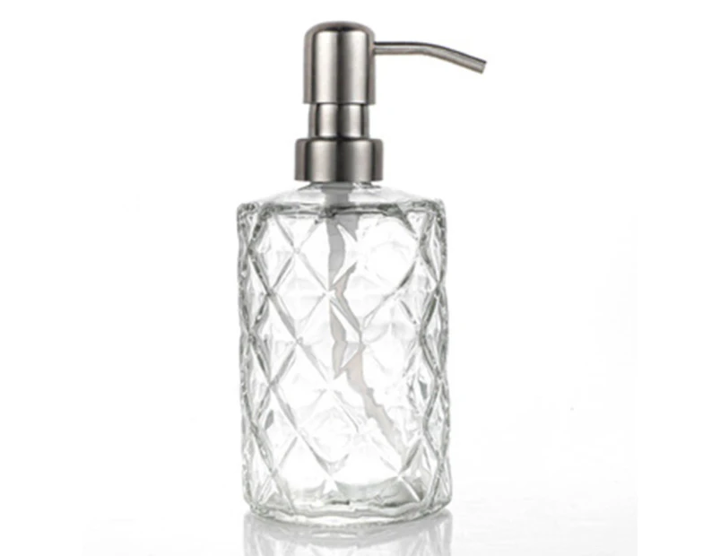 Glass hand sanitizer bottle 330ml press shampoo bottle