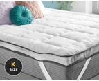 S.E. King Mattress Topper Pillowtop Luxury Bedding Mat Pad Cover 7cm