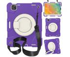 MCC Kids Shockproof Strap iPad Pro 11 2020 2nd Gen Apple Case Cover Ring [Light Purple]