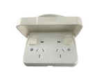 Weatherproof Double Pole Power Point 10 Amp GPO IP65 Rated Outlet Caravan RV
