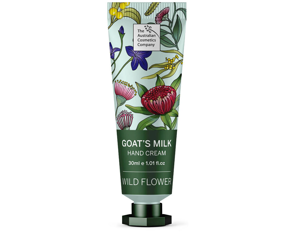 The Australian Cosmetics Company Goats Milk Hand Cream Wild Flower 30ml