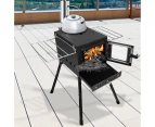 Moyasu Camping Oven Camp Stove Portable Caravan Cooker Burner Outdoor Chimney