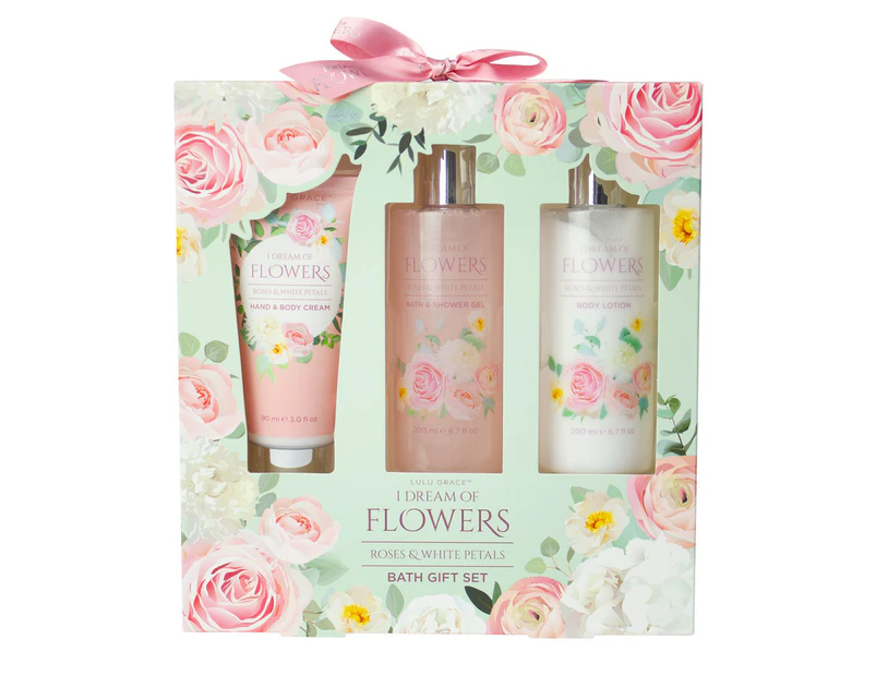 Lulu Grace Dream Of Flowers Gift Set Shower Gel, Body Cream, Hand Cream