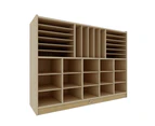 Jooyes 15 Cubby Cabinet Kids Bookshelf Organiser Storage