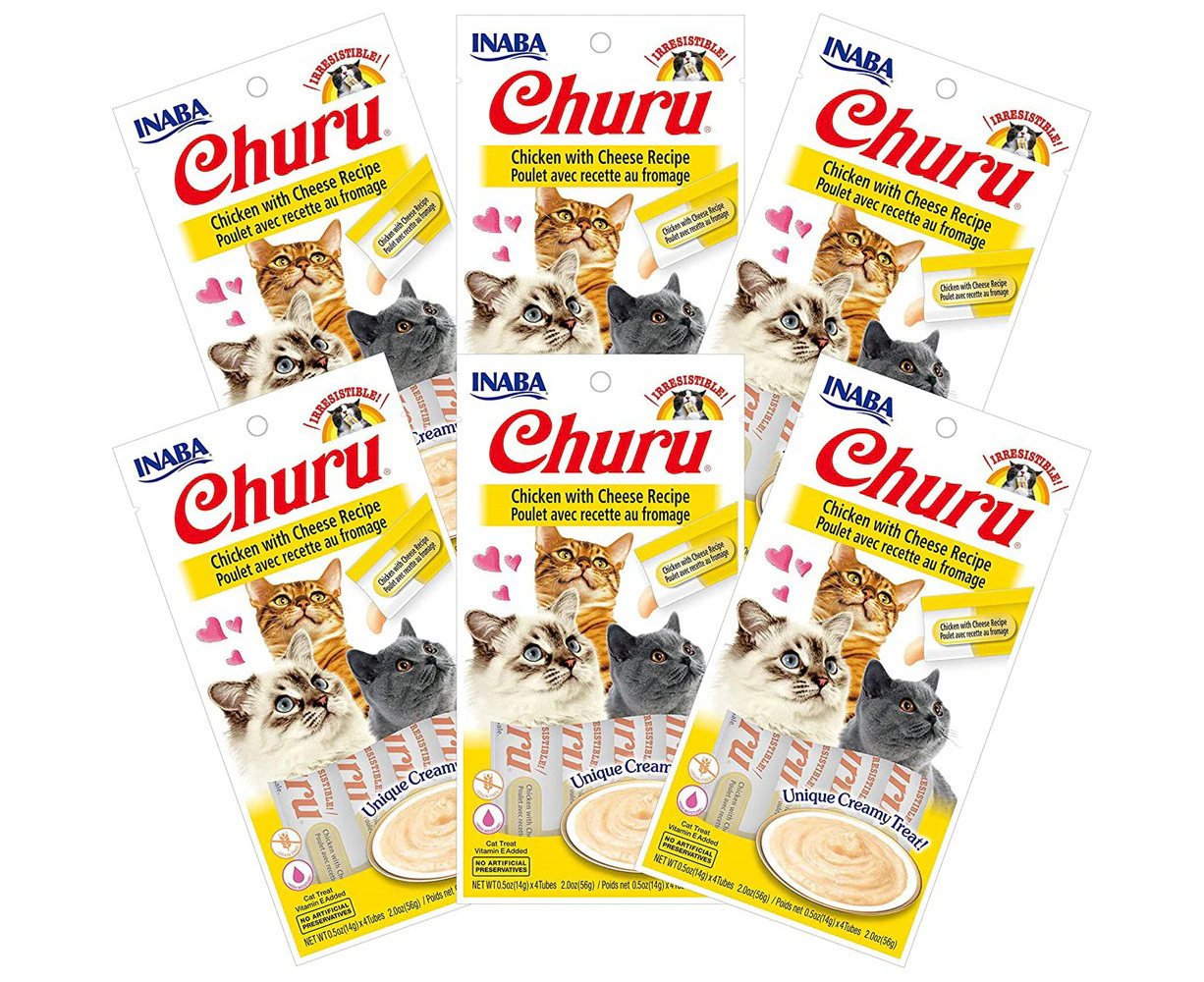 Inaba Cat Churu Puree Chicken With Cheese 6X2Oz