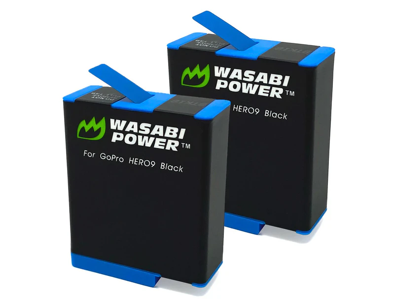 Wasabi Power Batteries for GoPro HERO9/HERO10 (2 Pack) - 1730mAh