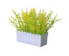 Sunshine Artificial Plants Bonsai Natural Realistic Lightweight Table Decor Fresh Keeping Fake Grass Bonsai for Desktop-Yellow