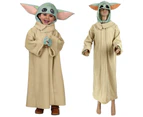 Halloween Kids Baby Yoda Mandalorian Star Wars Cosplay Costume Fancy Dress
