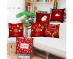 Santa Claus Christmas Cushion Cover Merry Christmas Decorations For Home Christmas Ornament Table Decor Xmas Gift New Year - Christmas Decor18