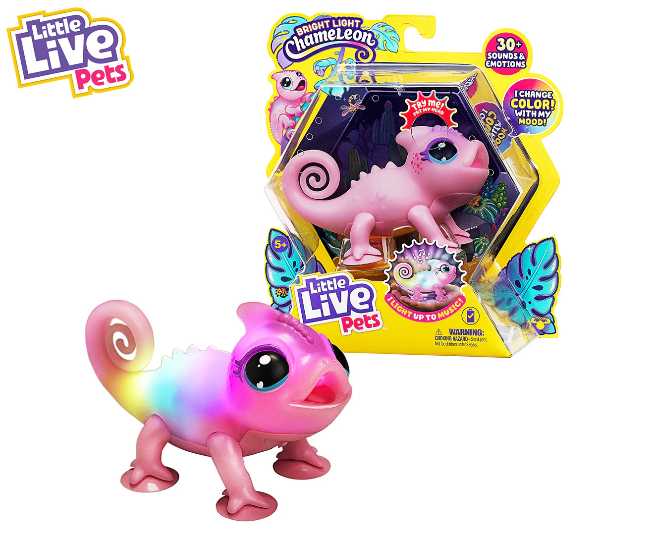 Little Live Pets Bright Light Chameleon Nova Children/Kids Interactive Toy 5y+