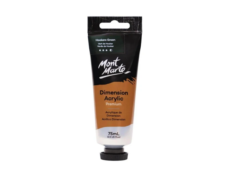Mont Marte Dimension Acrylic Paint 75ml Tube - Hookers Green Deep