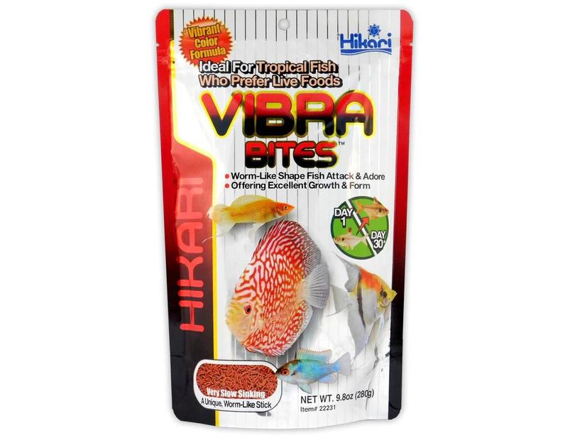 Hikari Vibra Bites 280g Ideal For Tropical Fish Who Prefer Live Foods