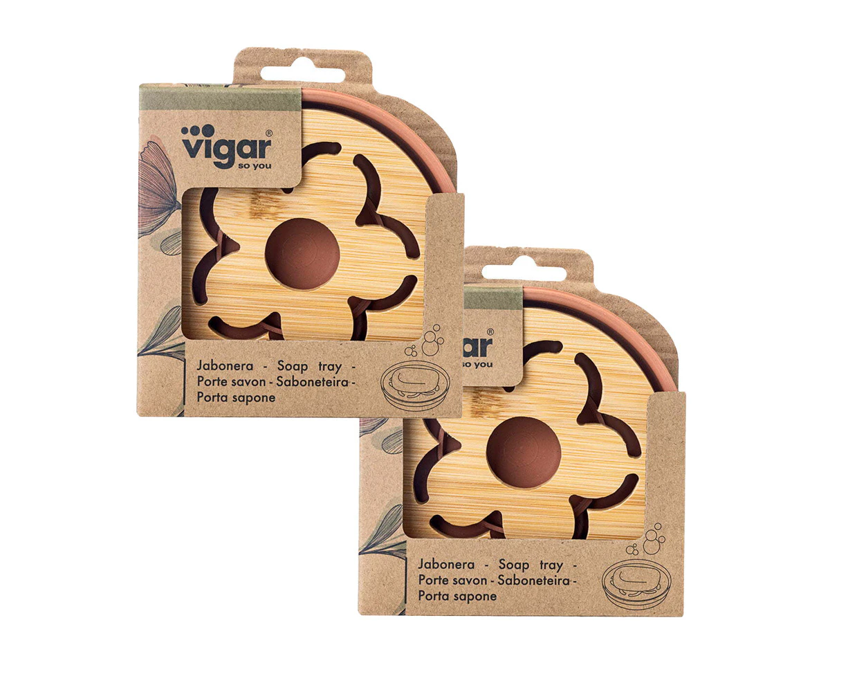 Vigar Florganic Soap Tray - 2 Pack