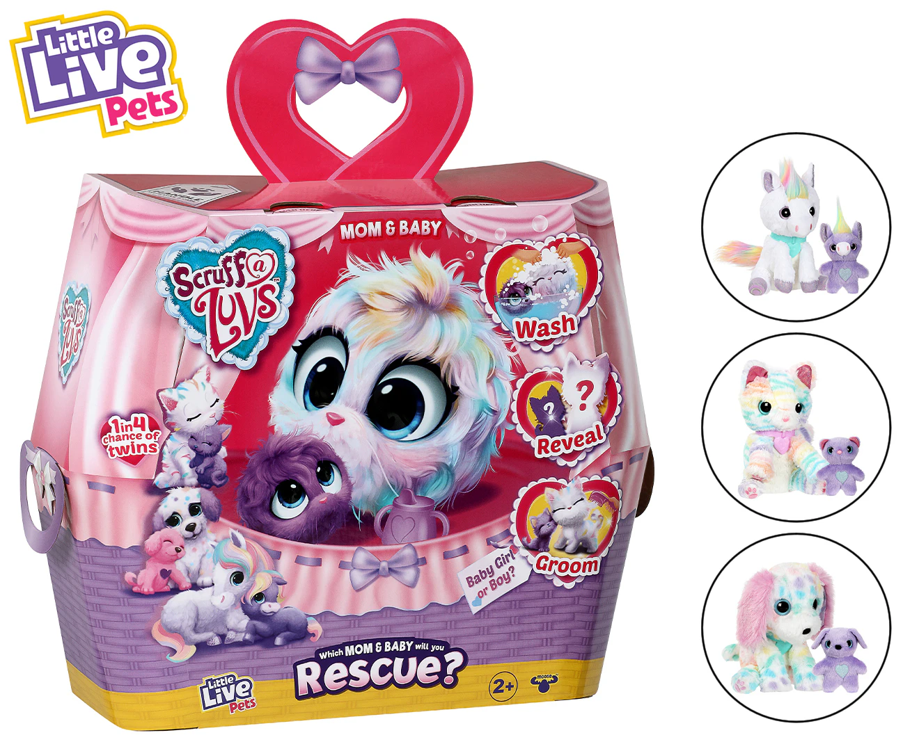 Little Live Pets Scruff-A-Luvs Mom & Baby Children/Kids Mystery Plush Toy 2y+