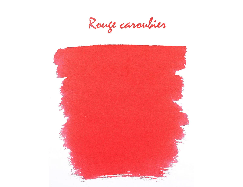 (Carob Red, Bottle (10 ml)) - Herbin 10 ml Bottled Fountain Pen Ink, Carob Red