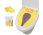 Upgrade Folding Large Non Slip Silicone Pads Travel Portable Reusable Toilet Potty Training Seat Covers Liners(yellow)