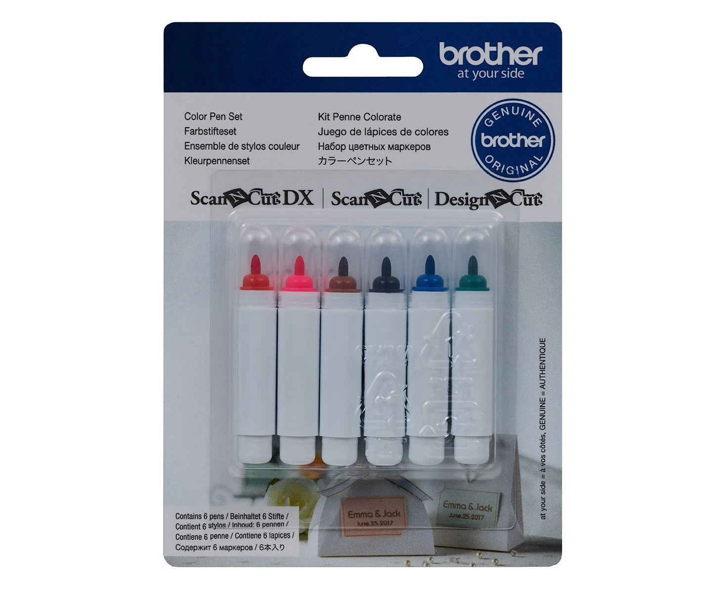 ScanNCut Set of 6 Colour Pens