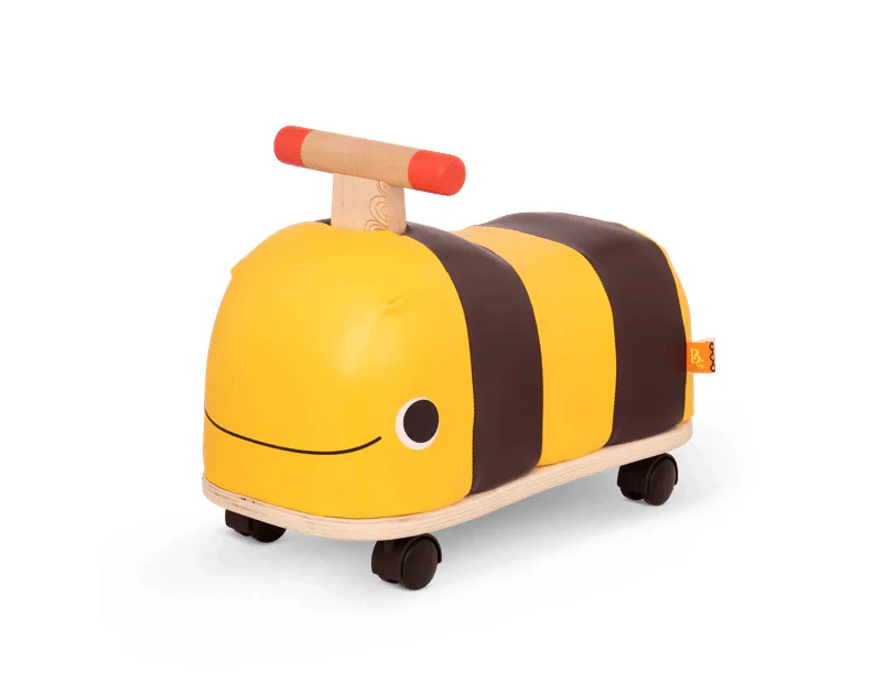 B. toys - Boom Buggy Wooden Bee Ride-On - Yellow
