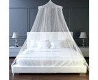 Mosquito Net, Large Polyester Mosquito Net Bed Mosquito Net for Single and Double Beds, 1pcs Poles - White