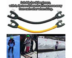 2 PCS Ski Tip Connector for Kids, Ski Tip Connector Speed Control Wedge, Ski Training Aids Snow Ski Equipment for Beginners Skiing(Ramdon color)