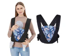 Baby Carrier Wrap,Baby Holder Straps Hands Free Portable Convertible Front and Back Backpack Carry (Black)