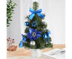 30cm Decorated Fadeless Mini Christmas Tree PVC Great Visual Effect Artificial Christmas Tree Table Decor Royal Blue