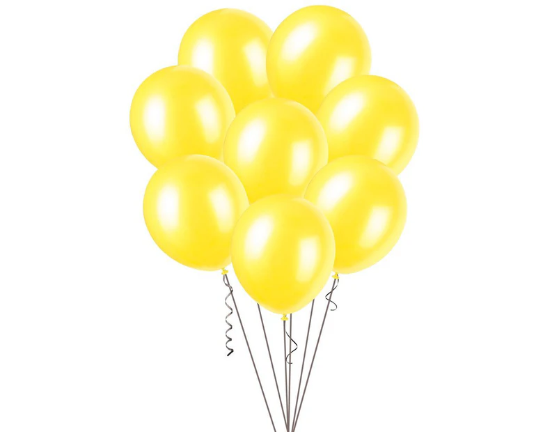 30cm Yellow Decorator Balloons 100 Pack