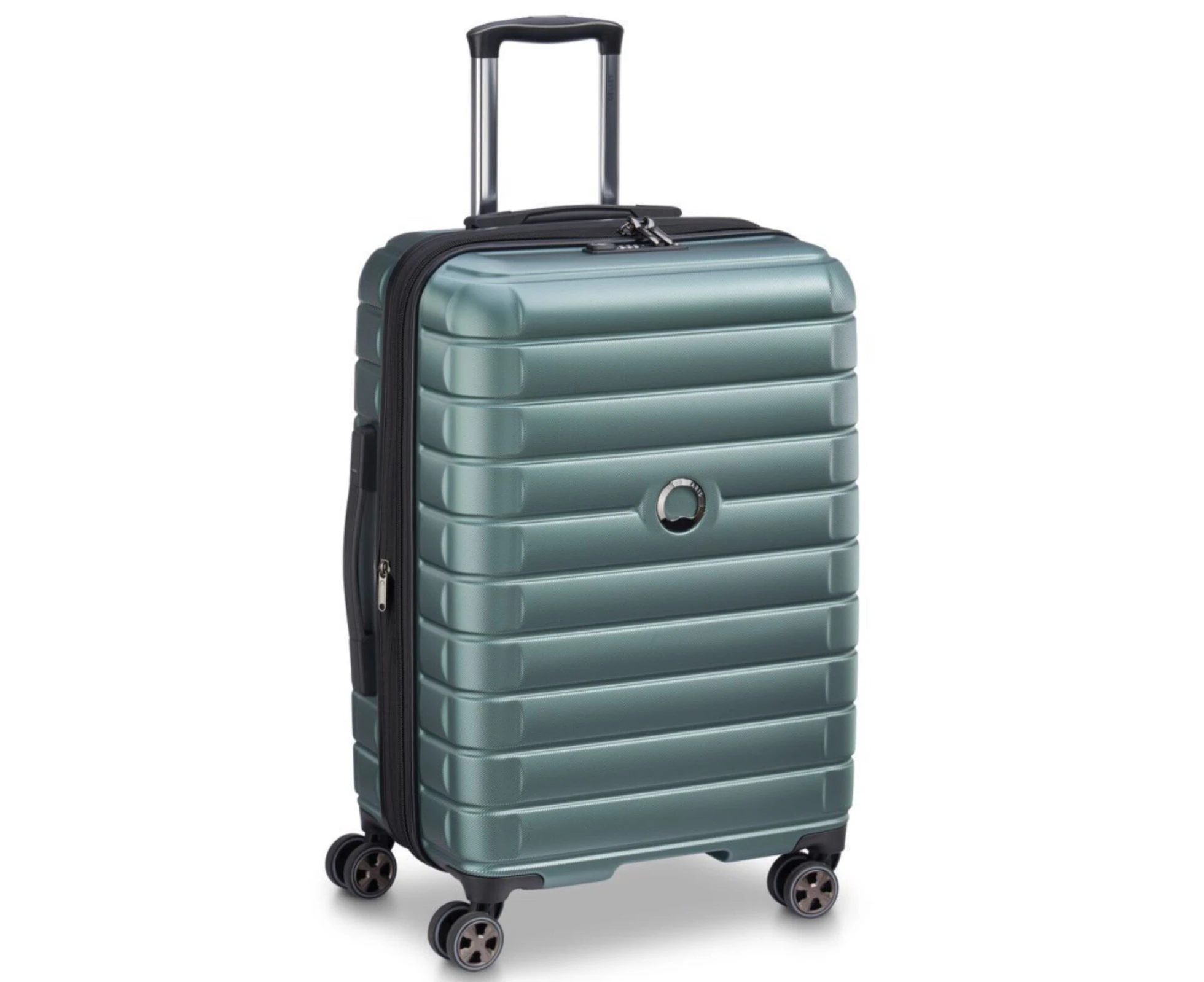 Delsey Shadow 66cm Expandable Medium Luggage - Green