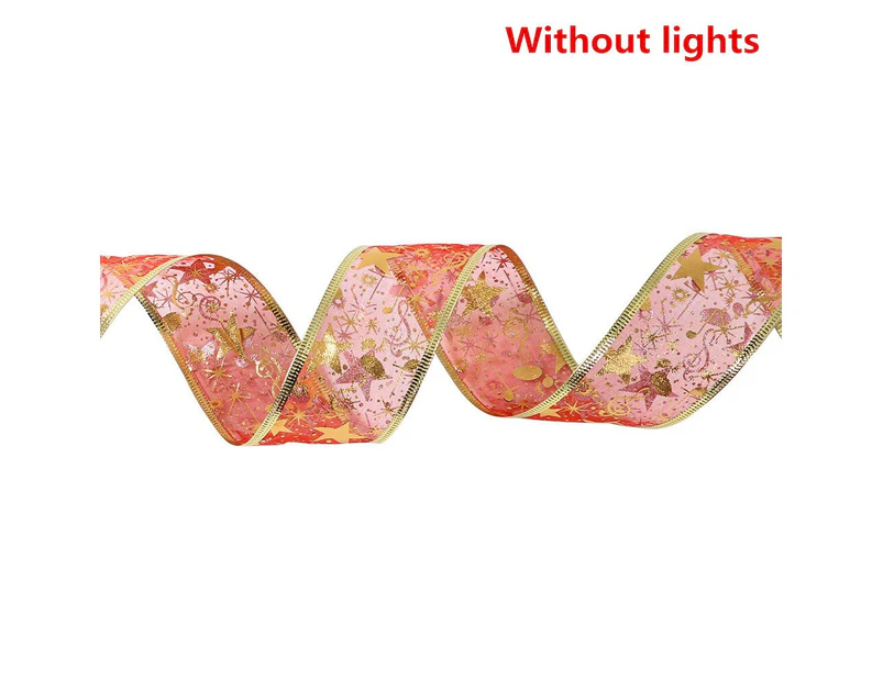 1-5M Christmas LED Ribbon Lights Christmas Decoration for Home Christmas Ornaments Xmas Tree Decoration New Year Navidad - Red without lights 2M