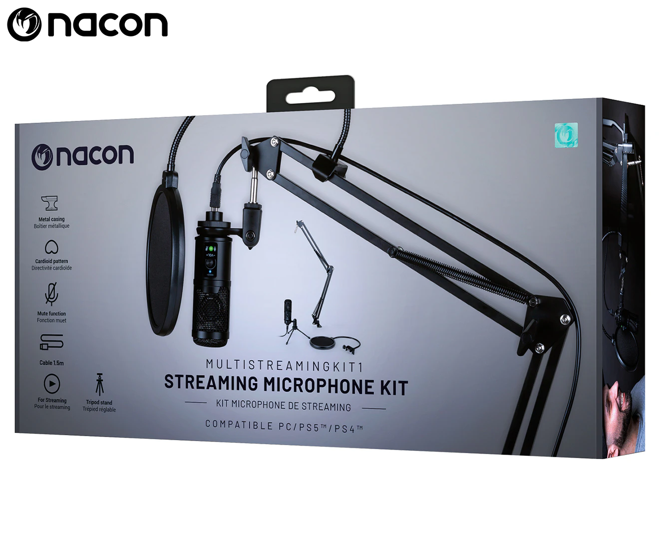 Nacon Stream Mic Kit For PS4 PS5 and PC