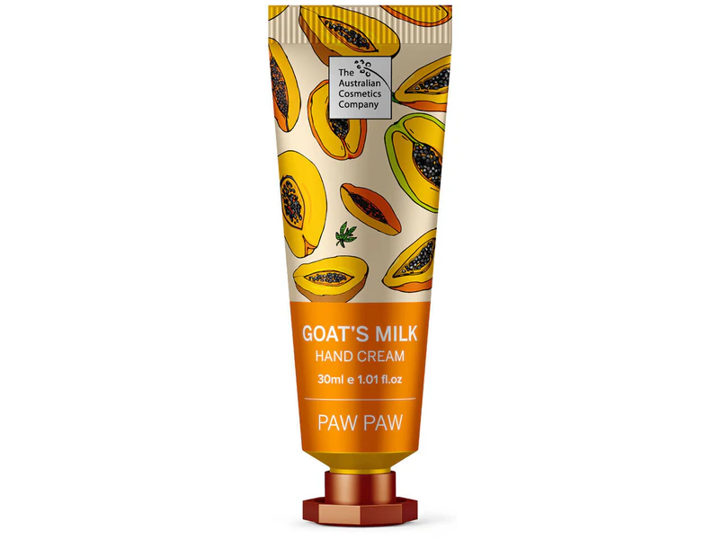 The Australian Cosmetics Company Goats Milk Hand Cream Paw Paw 30ml
