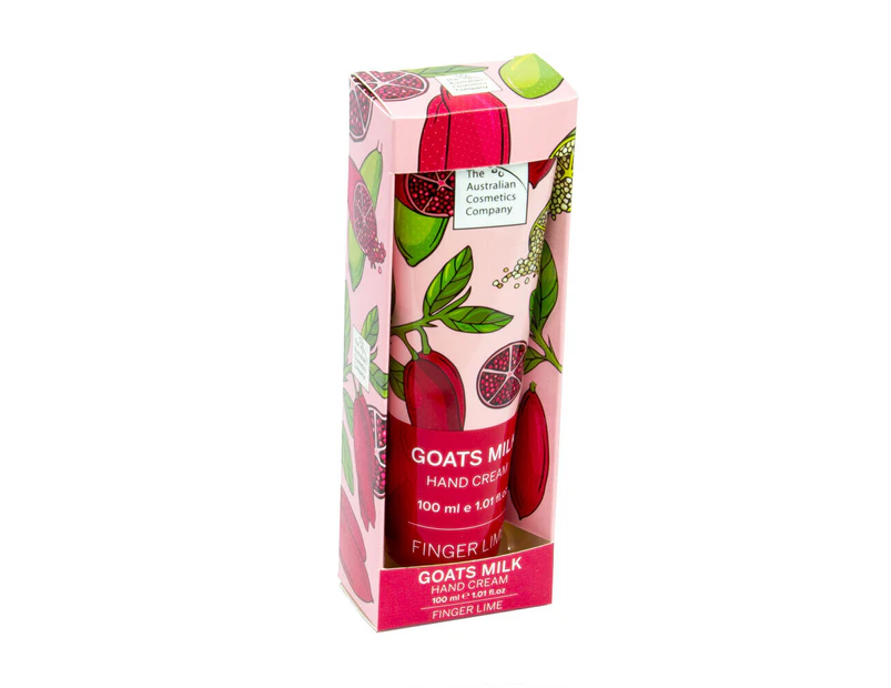 The Australian Cosmetics Company Goats Milk Hand Cream Finger Lime 100ml Boxed