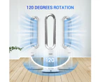 3 in 1 Electric Bladeless Fan Cool Air Hot Heater HEPA Filter Purifier Timer Remote Control Oscillation