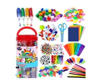 Arts and Crafts Supplies for Kids - Craft Art Supply Kit for Toddlers Age 4 5 6 7 8 9 - All In One