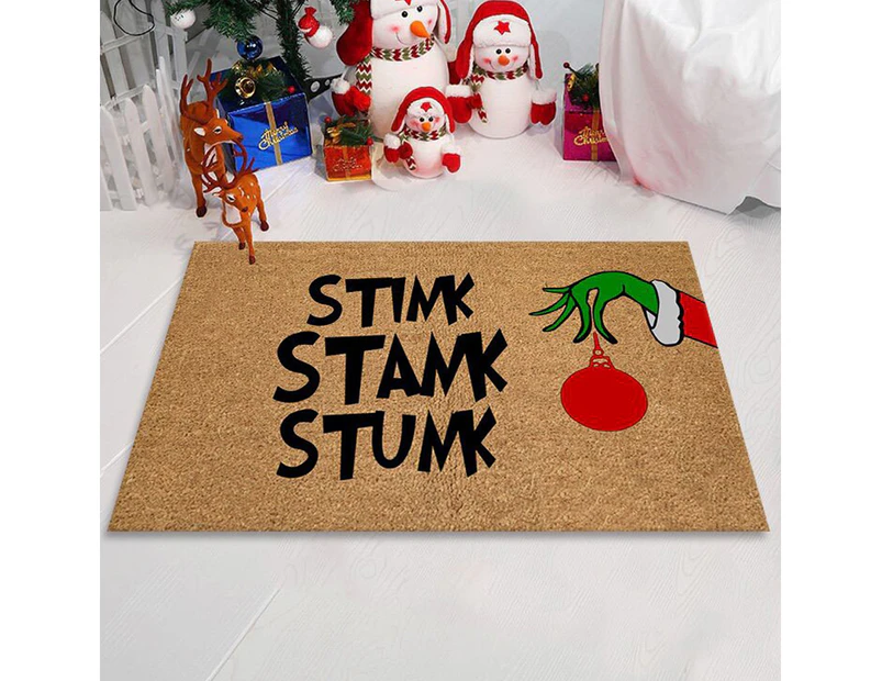 Christmas Grinch Hand Welcome Doormat Floor Mat Rug Christmas Home Decoration - Style 2